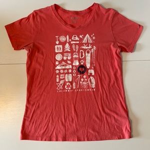 Columbia camping t shirt